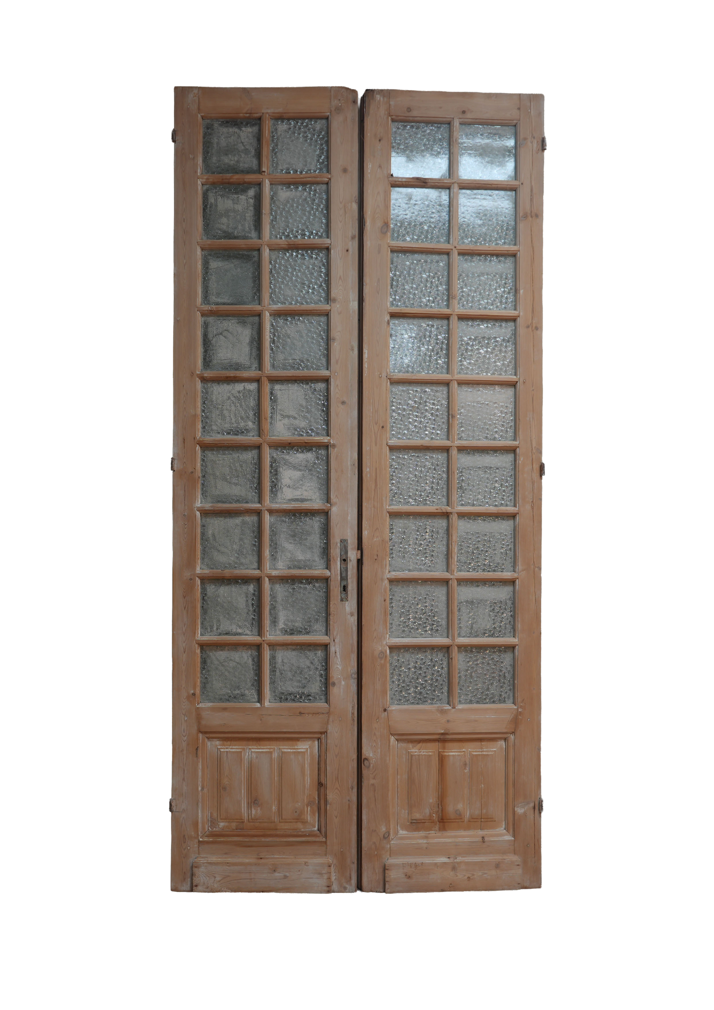French Inset Panel Glass Antique Door AG060