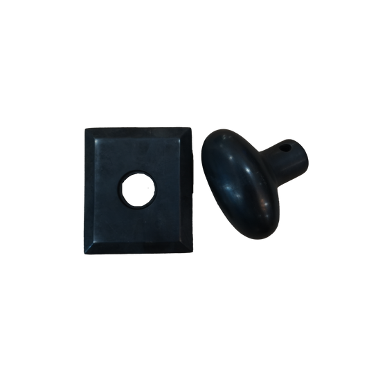 Baldwin Black Dummy Knob Square