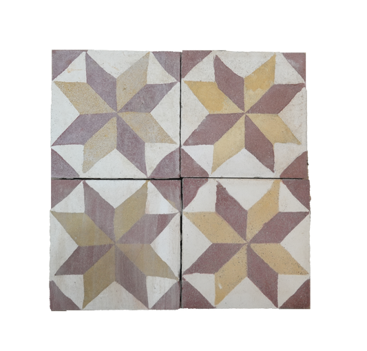 Carreau Tournant Encaustic Tile AB004