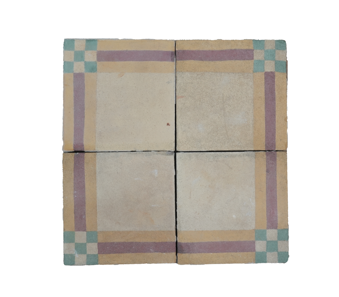 Maison Modern Checker Border Encaustic Tile AB011