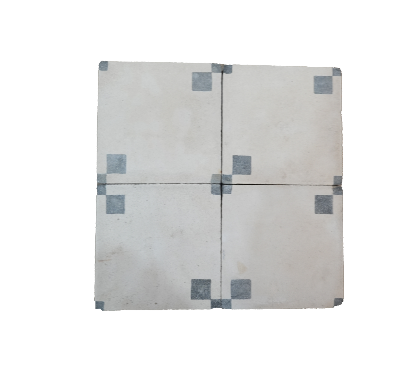 Stack of white boxes with gray squares on a white background