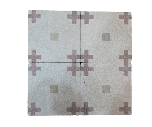 Terrazzo Cross Encaustic Tile AB023