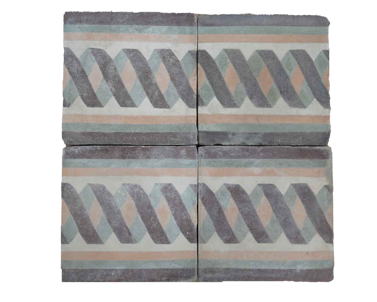 Tresse Plum Encaustic Tile AB022