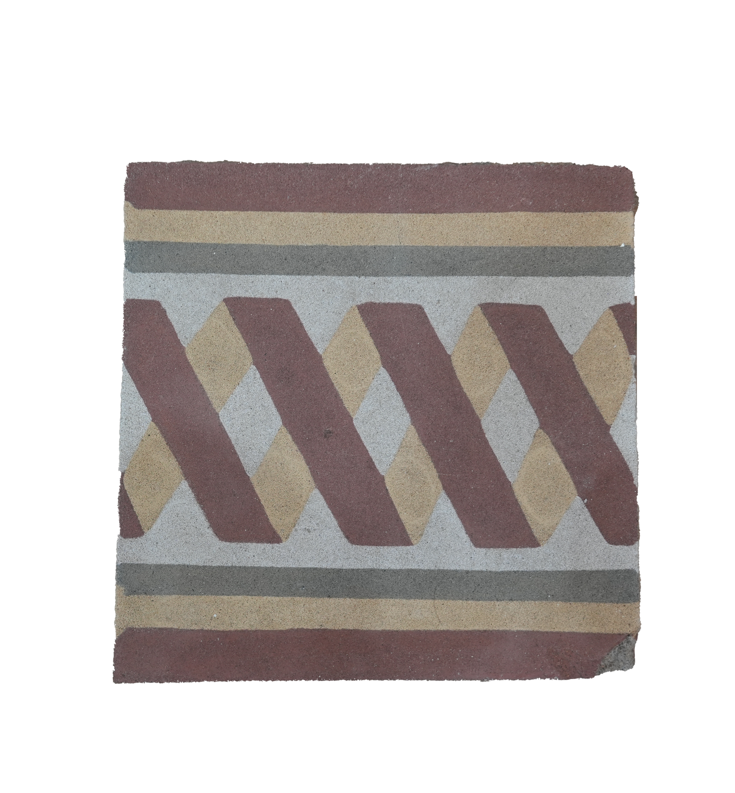 Tresse Red Encaustic Tile AB021