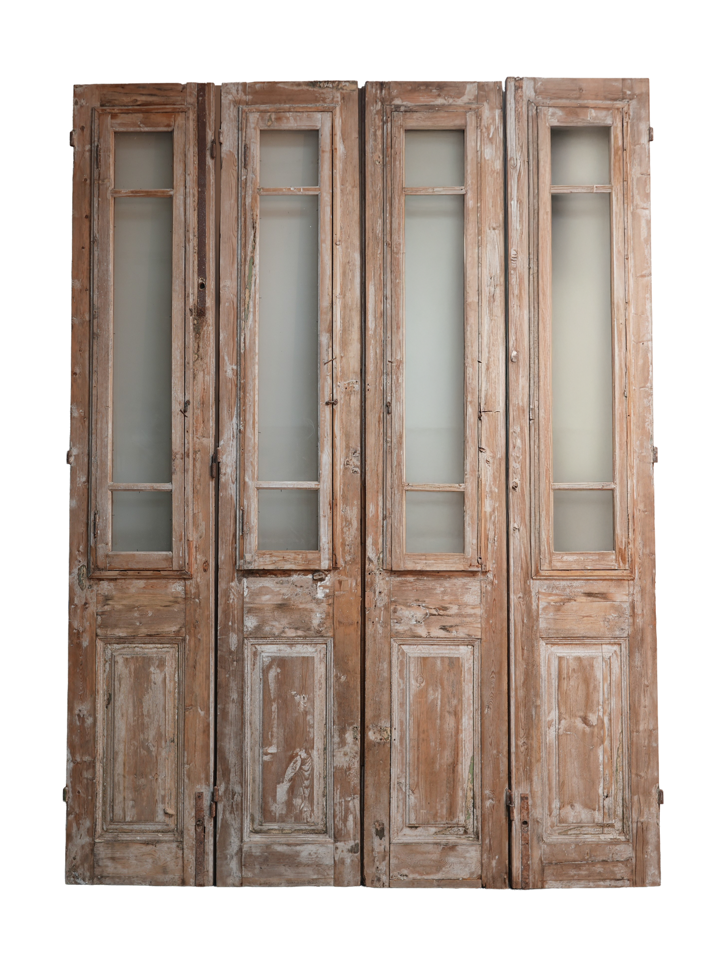 antique quad glass door back