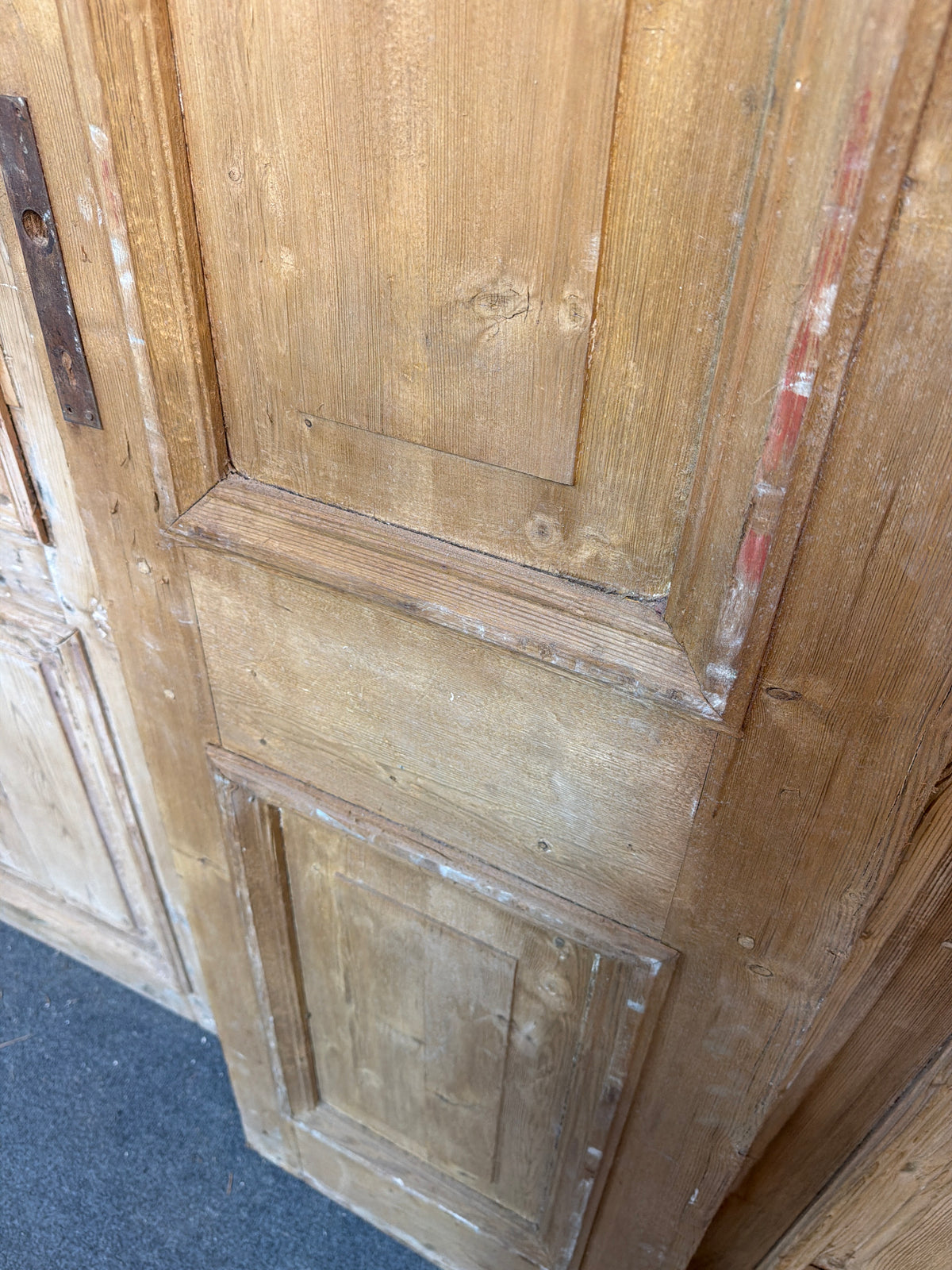 Antique French Door with Two Raised Panels 44x94.5x1.75
