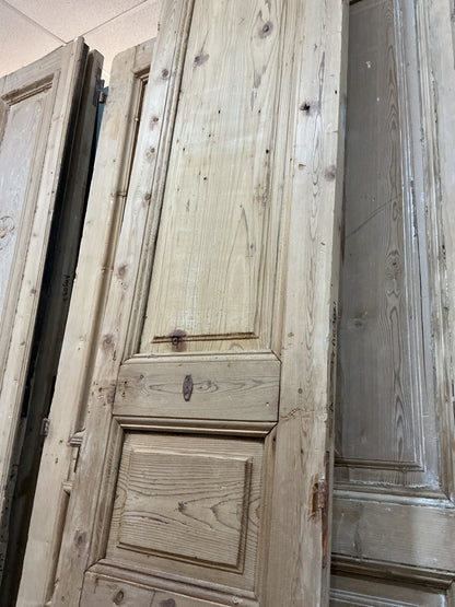 Antique French Door with inset panels 40x107x1.75