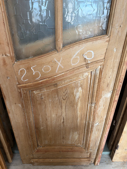 French Arched Glass Antique Door AG062