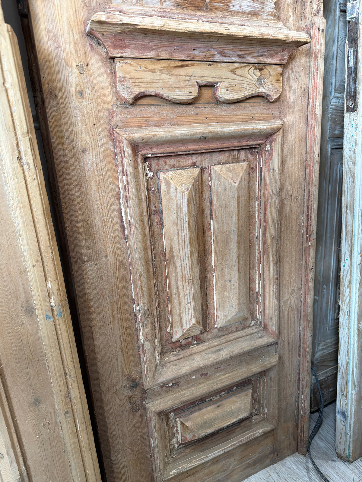 French Raised Panel Iron Antique Door 43x94x1.75