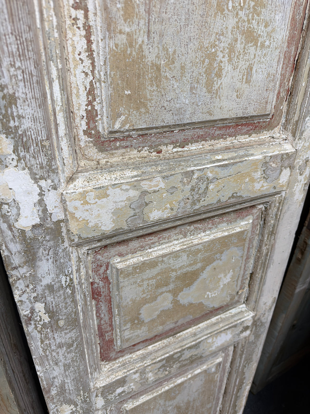 Antique French Door with inset panels 43x94.5x1.75