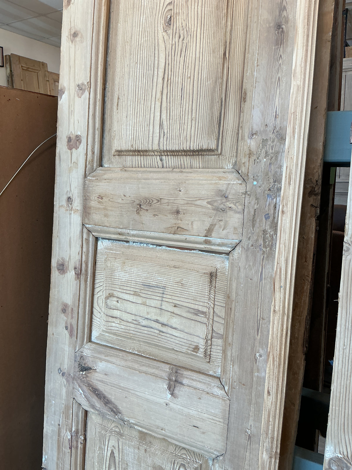 Antique French Door with inset panels 40x108x1.75