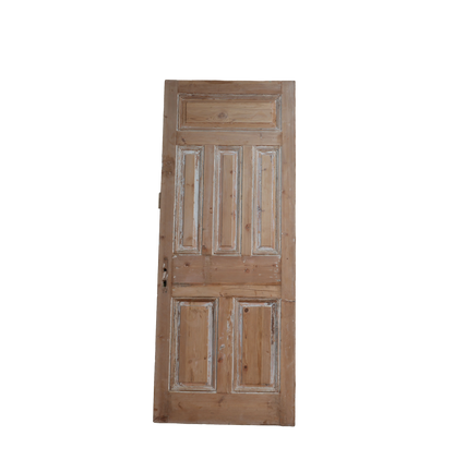 Single Inset Panel Antique Door AG004