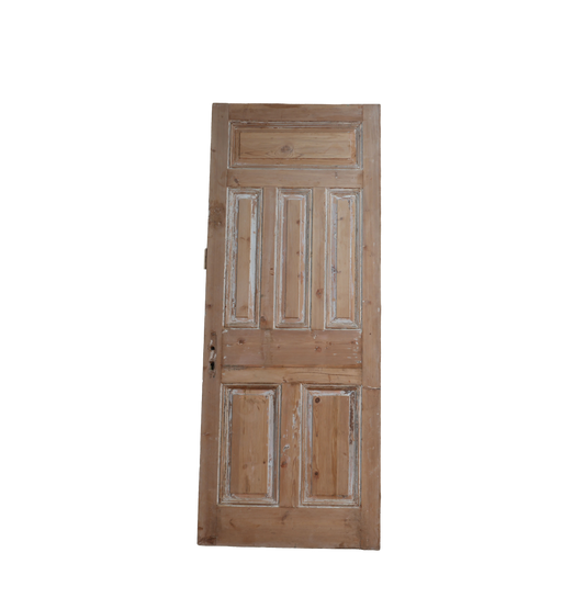 Single Inset Panel Antique Door AG004