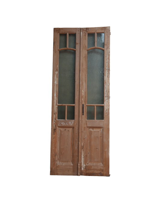 Double Glass Antique Door AG011