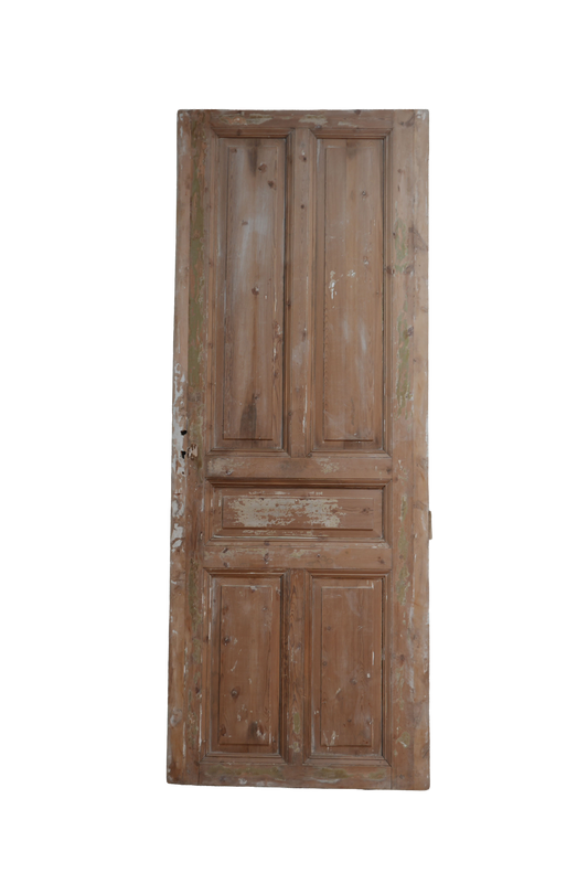 Single Inset Panel Antique Door AG028