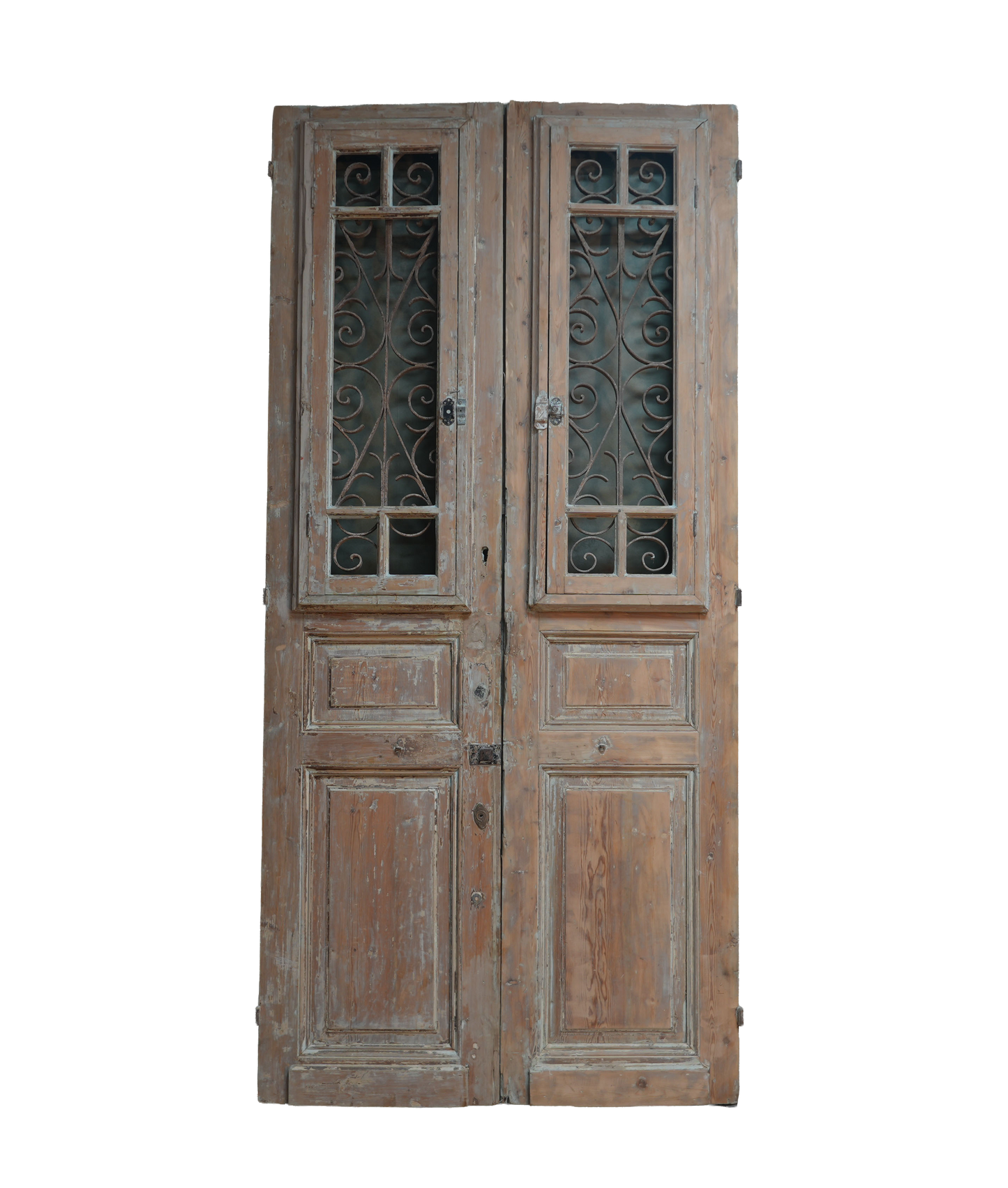 French Ornate Iron Antique Door AG339