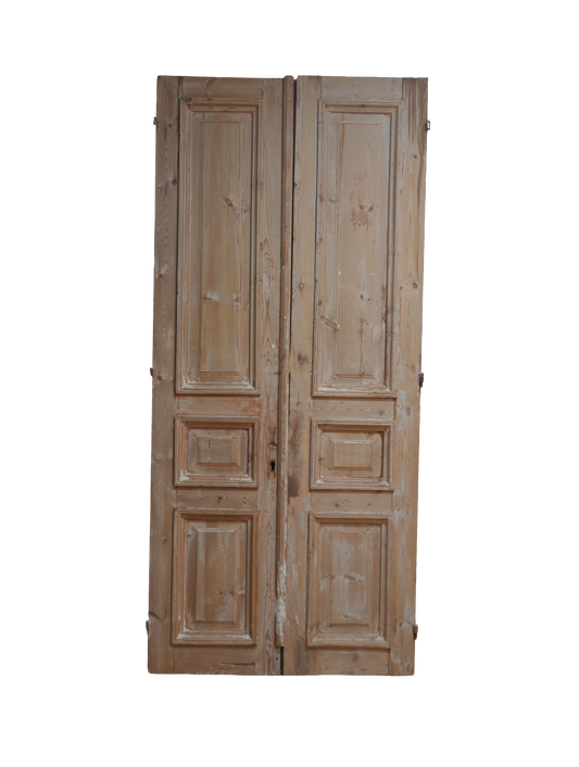 French Raised Panel Magnolia Antique Door AG053
