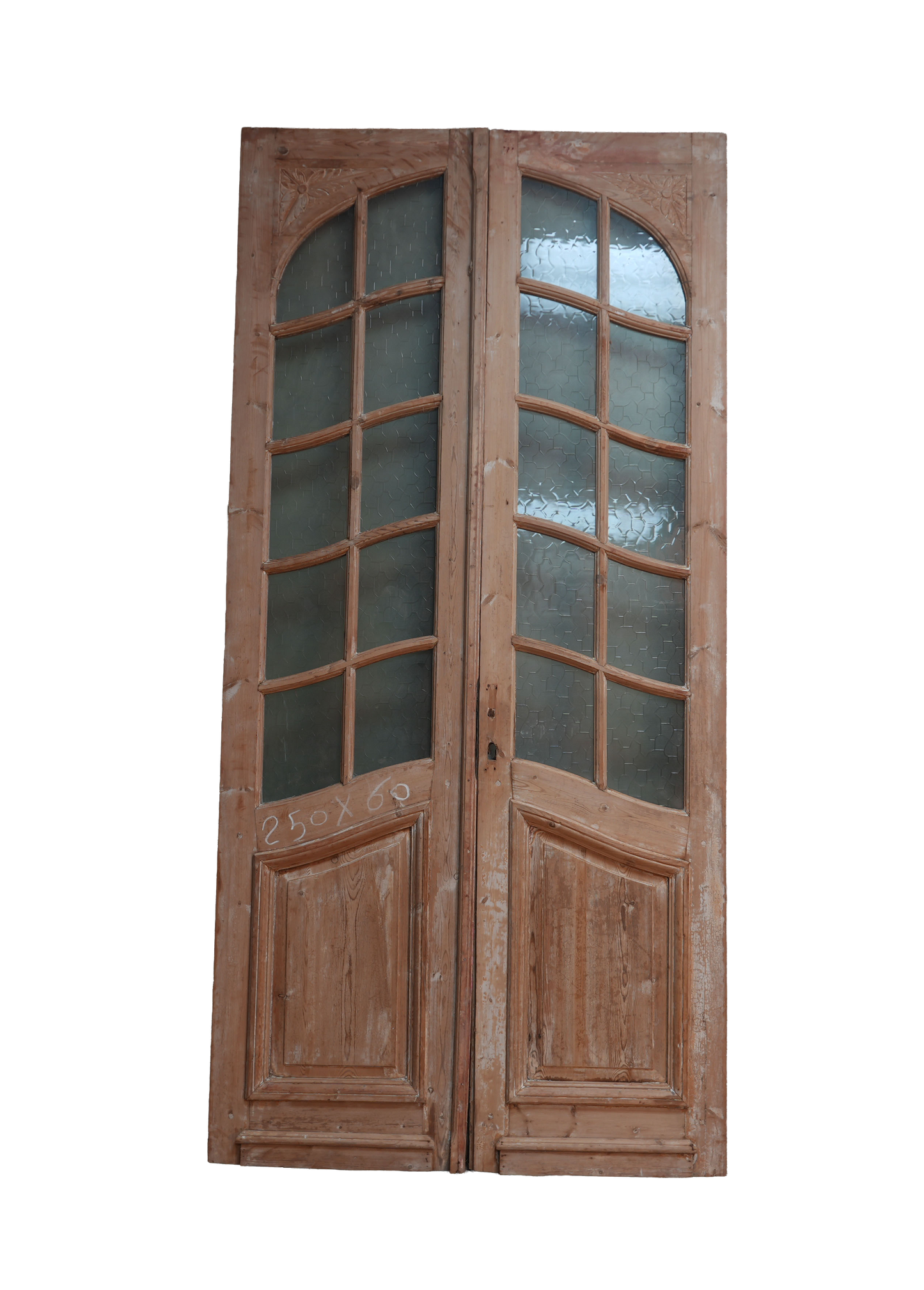 French Arched Glass Antique Door AG062