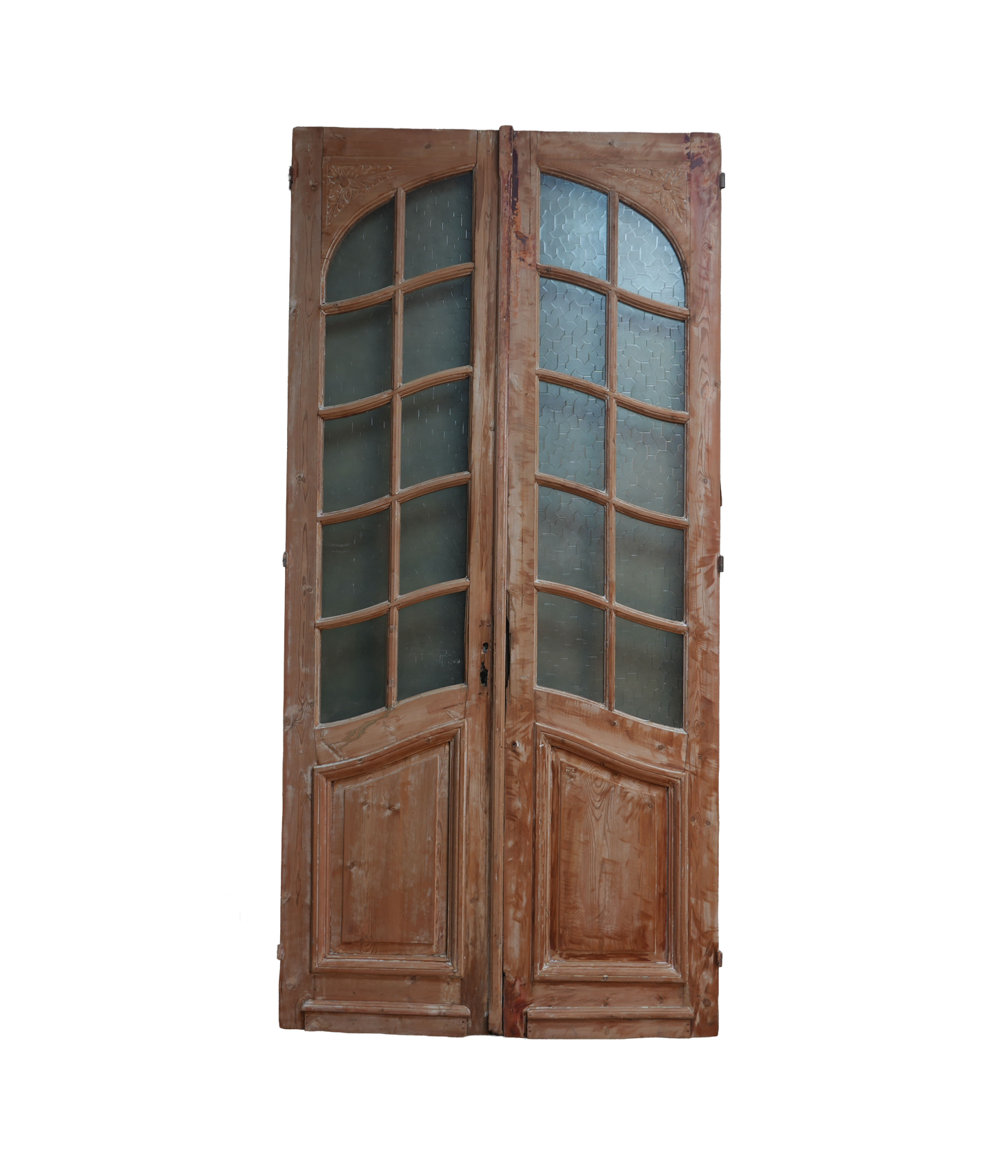 French Arched Glass Antique Door AG062