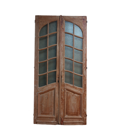 French Arched Glass Antique Door AG062