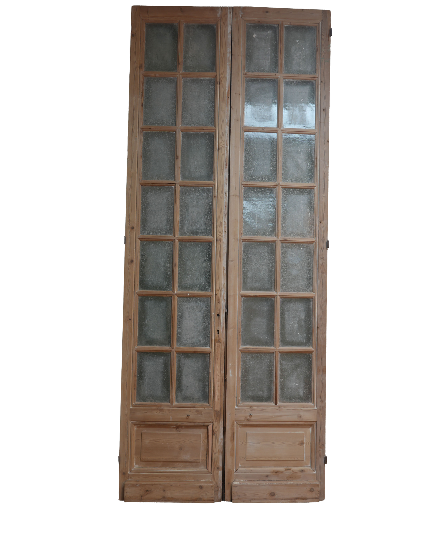 French Inset Panel Glass Antique Door AG075