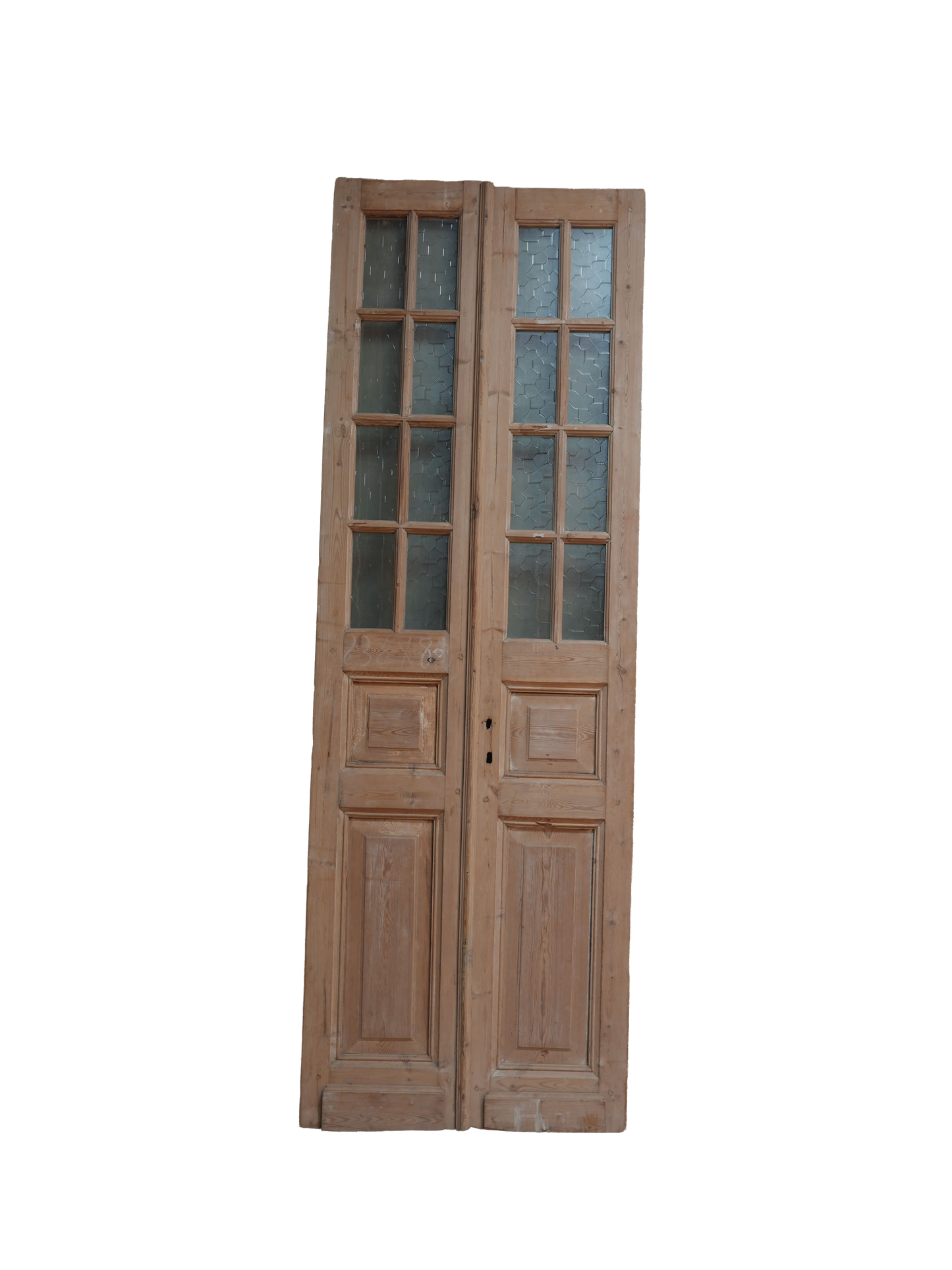 French Inset Panel Glass Antique Door AG112