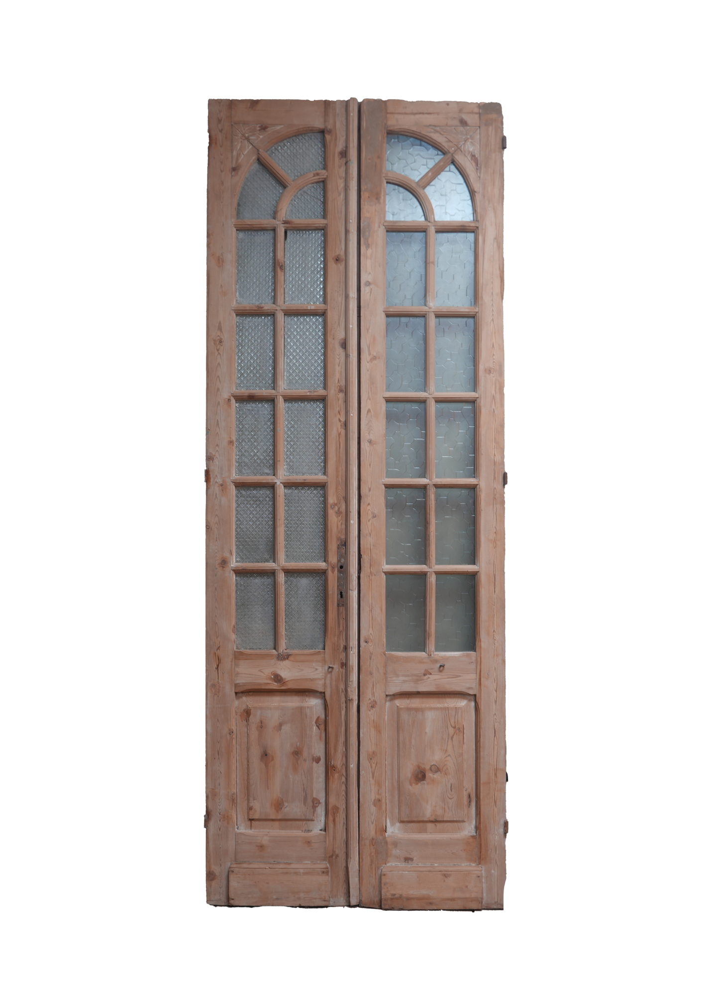 Double Glass Antique Door with Arched Detail AG207