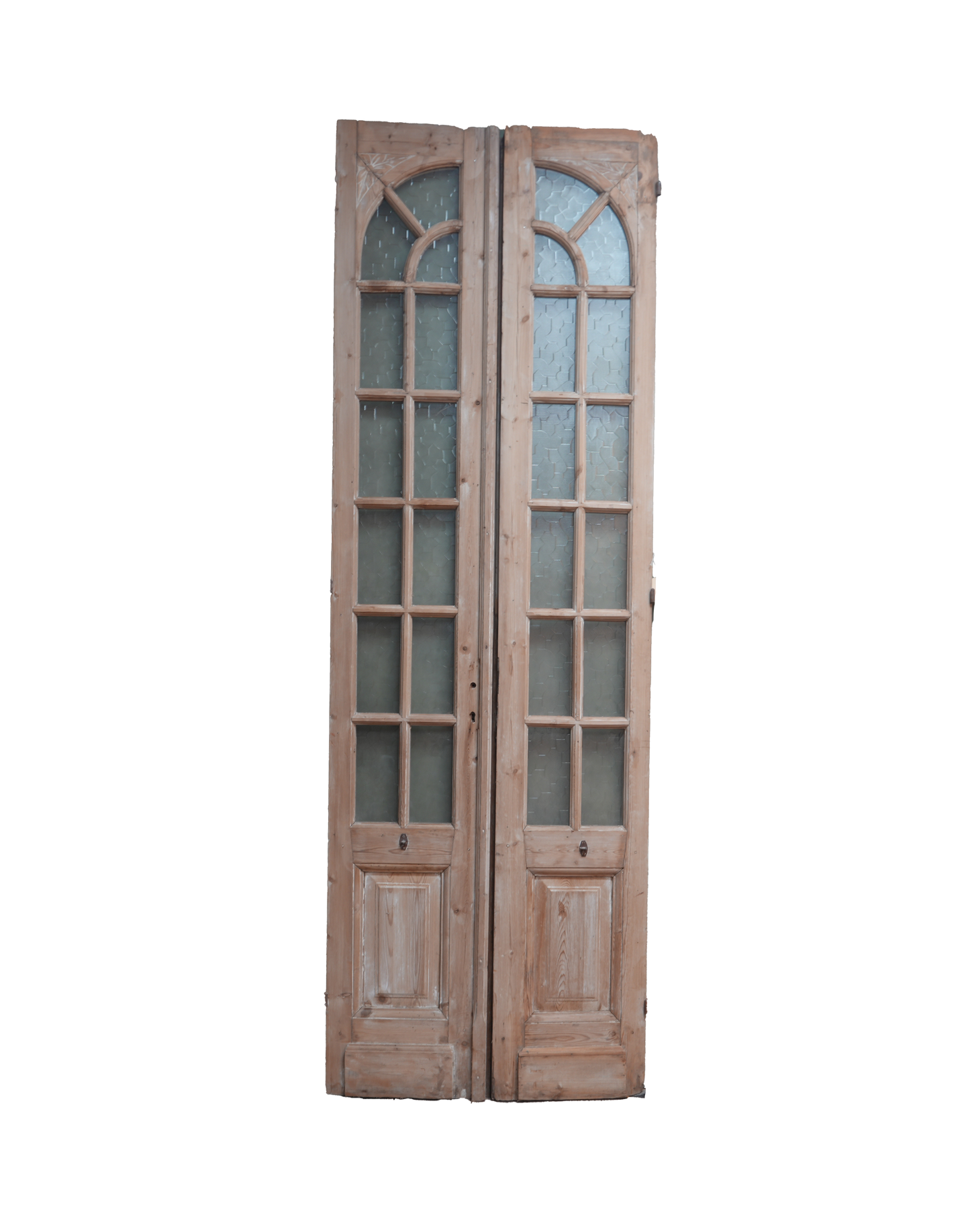 Double Glass Antique Door with Arched Detail AG208