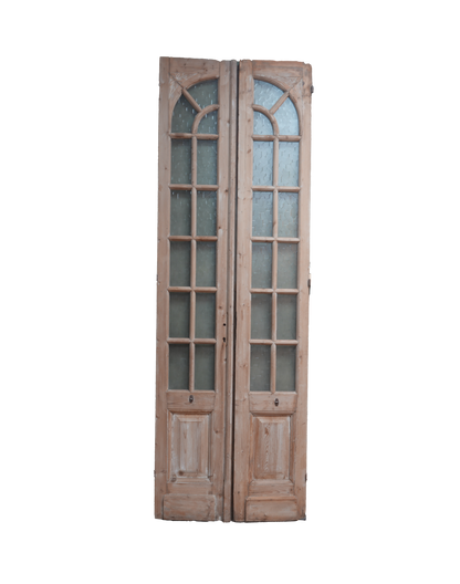 Double Glass Antique Door with Arched Detail AG208
