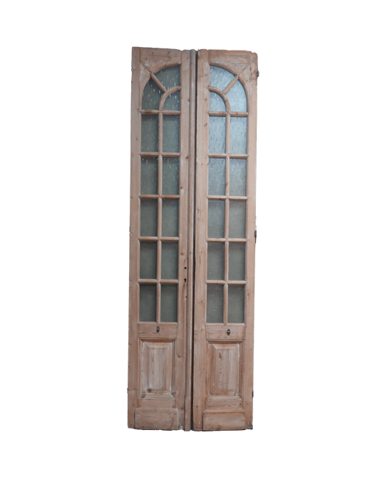 Double Glass Antique Door with Arched Detail AG208