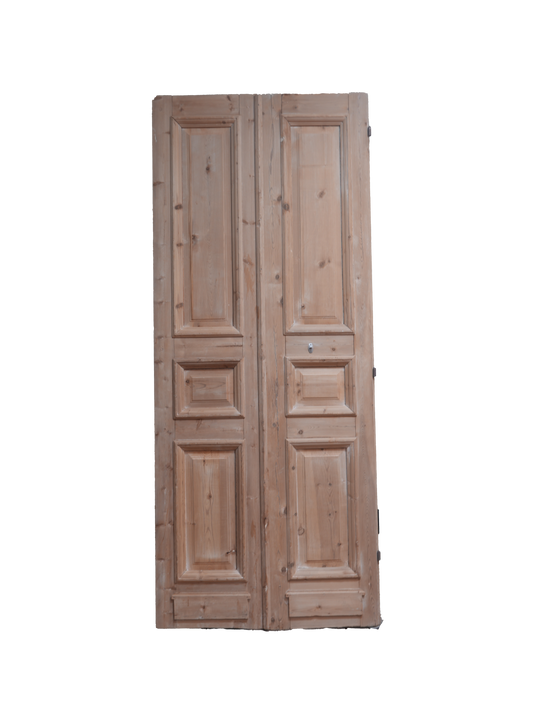 Three Raised Panel Antique French Door AG233