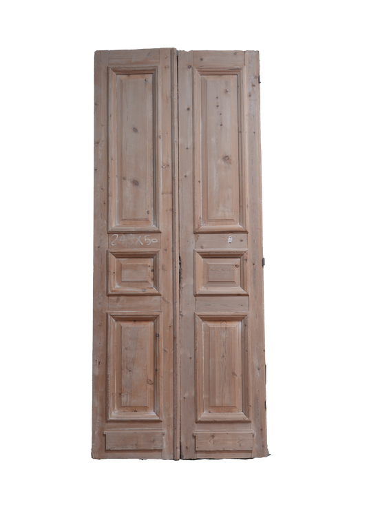 Three Raised Panel Antique French Door AG233