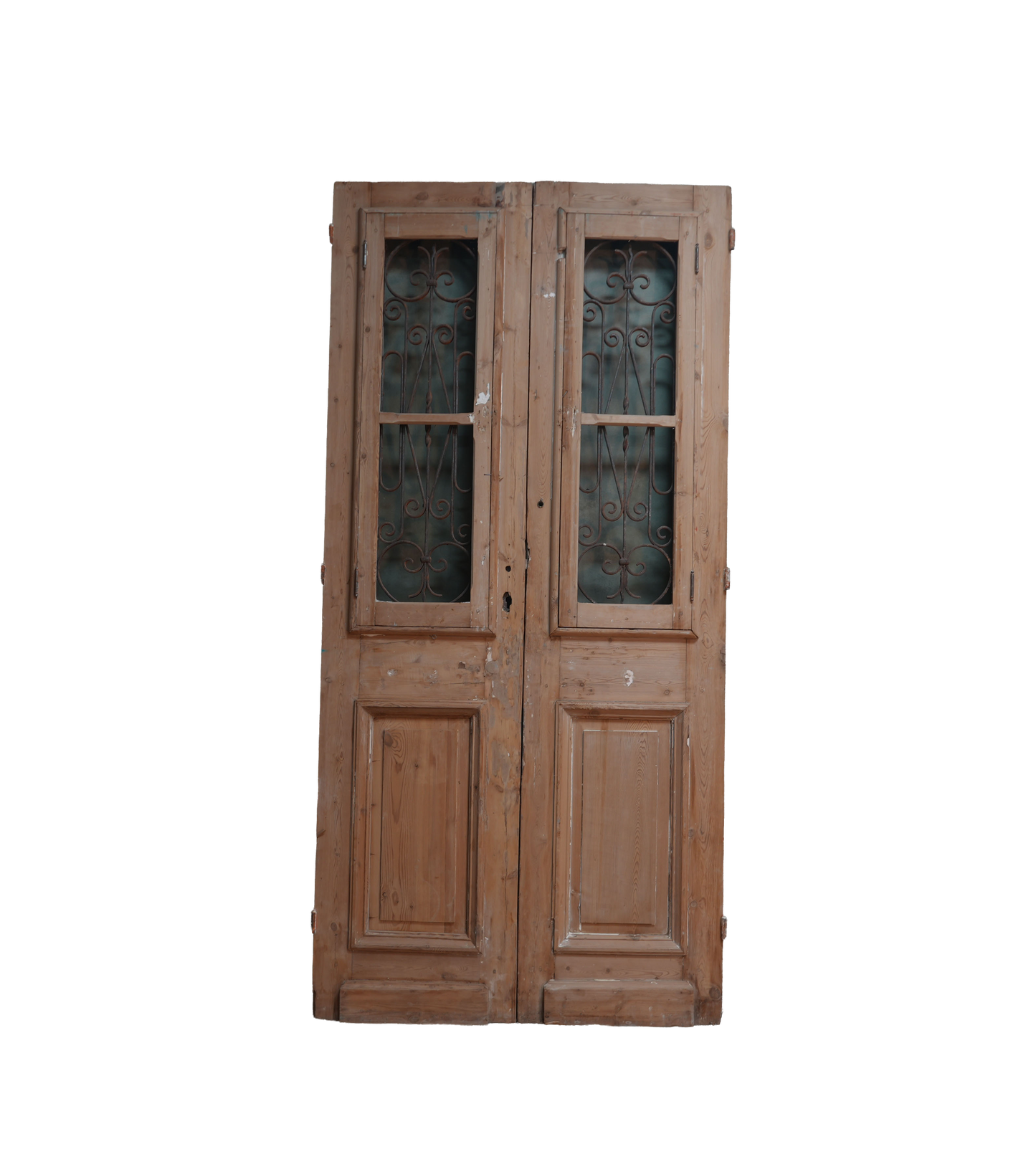 French Raised Panel Iron Antique Door AG244