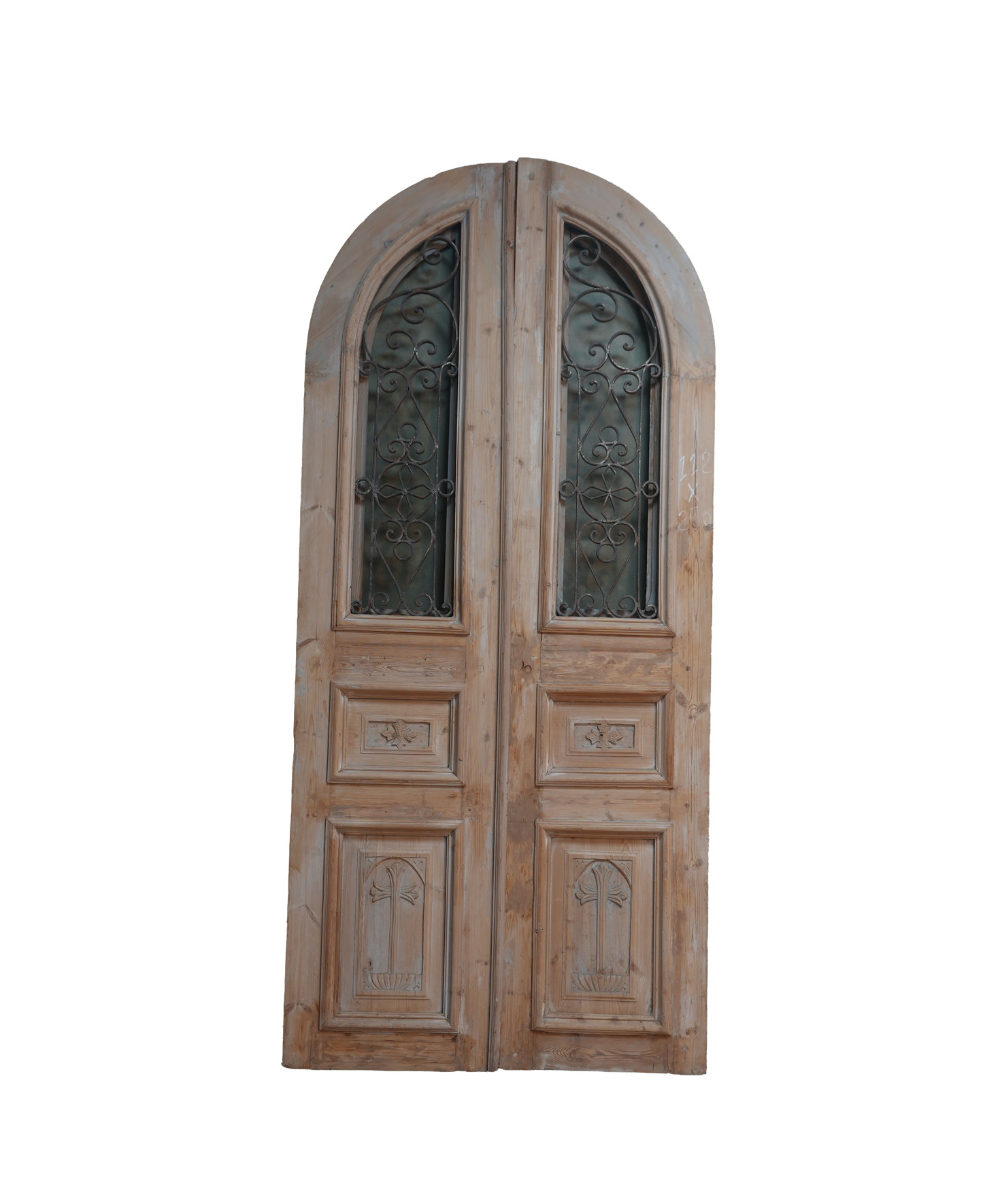 French Raised Panel Iron Antique Door AG245