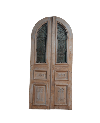 French Raised Panel Iron Antique Door AG245