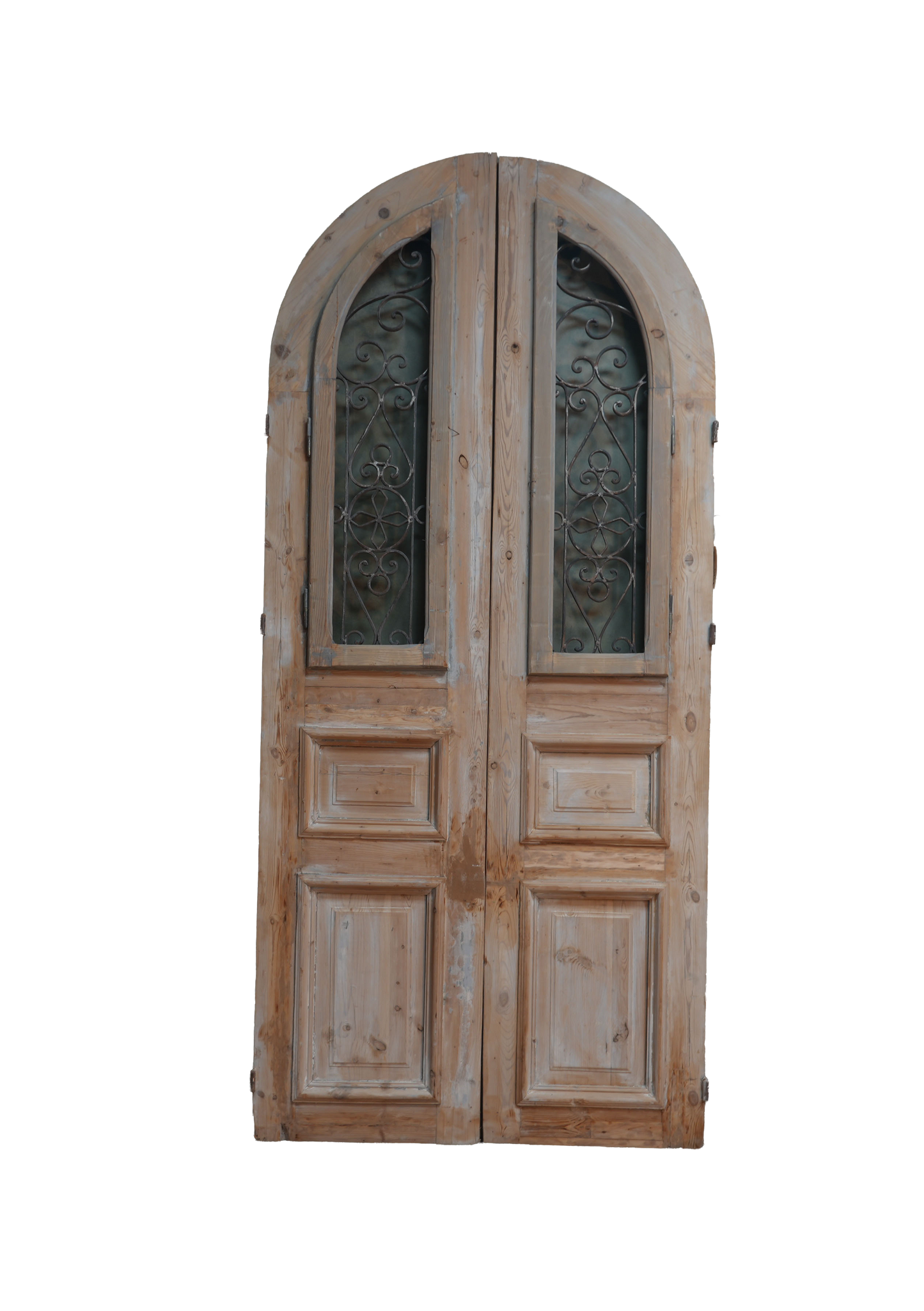 French Raised Panel Iron Antique Door AG245