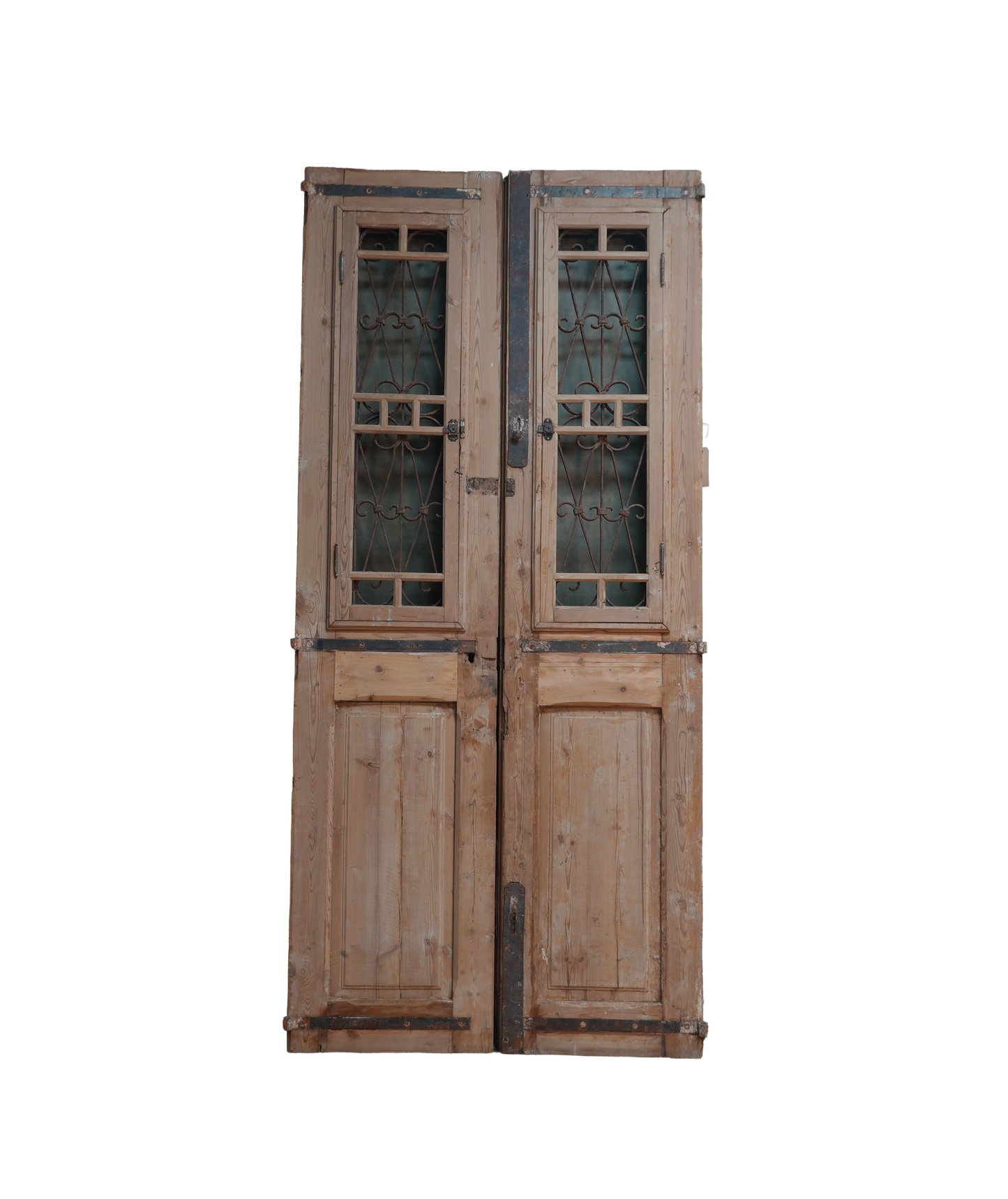 French Raised Panel Iron Antique Door AG246