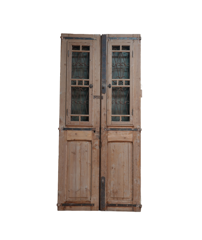 French Raised Panel Iron Antique Door AG246