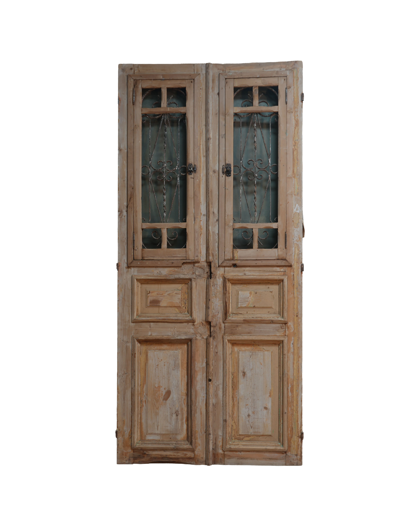French Raised Panel Iron Antique Door AG248