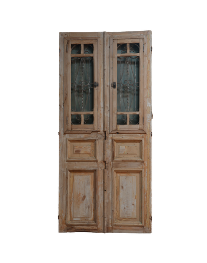 French Raised Panel Iron Antique Door AG248