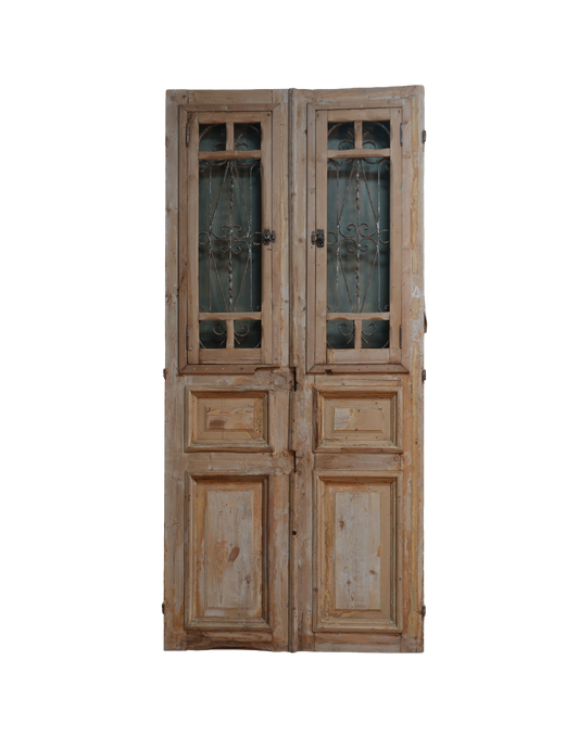 French Raised Panel Iron Antique Door AG248
