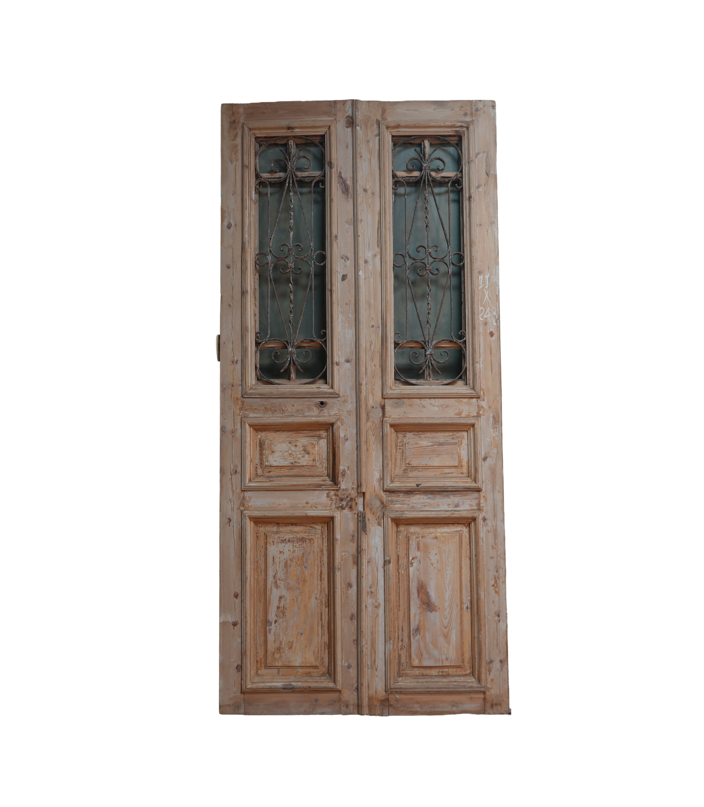 French Raised Panel Iron Antique Door AG248