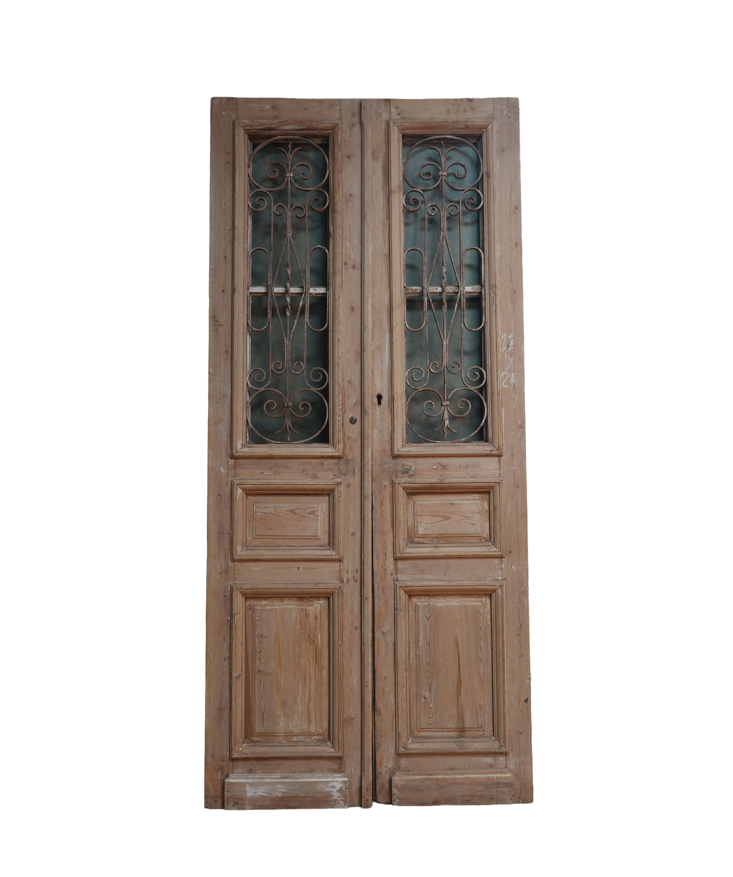 French Raised Panel Iron Antique Door AG249