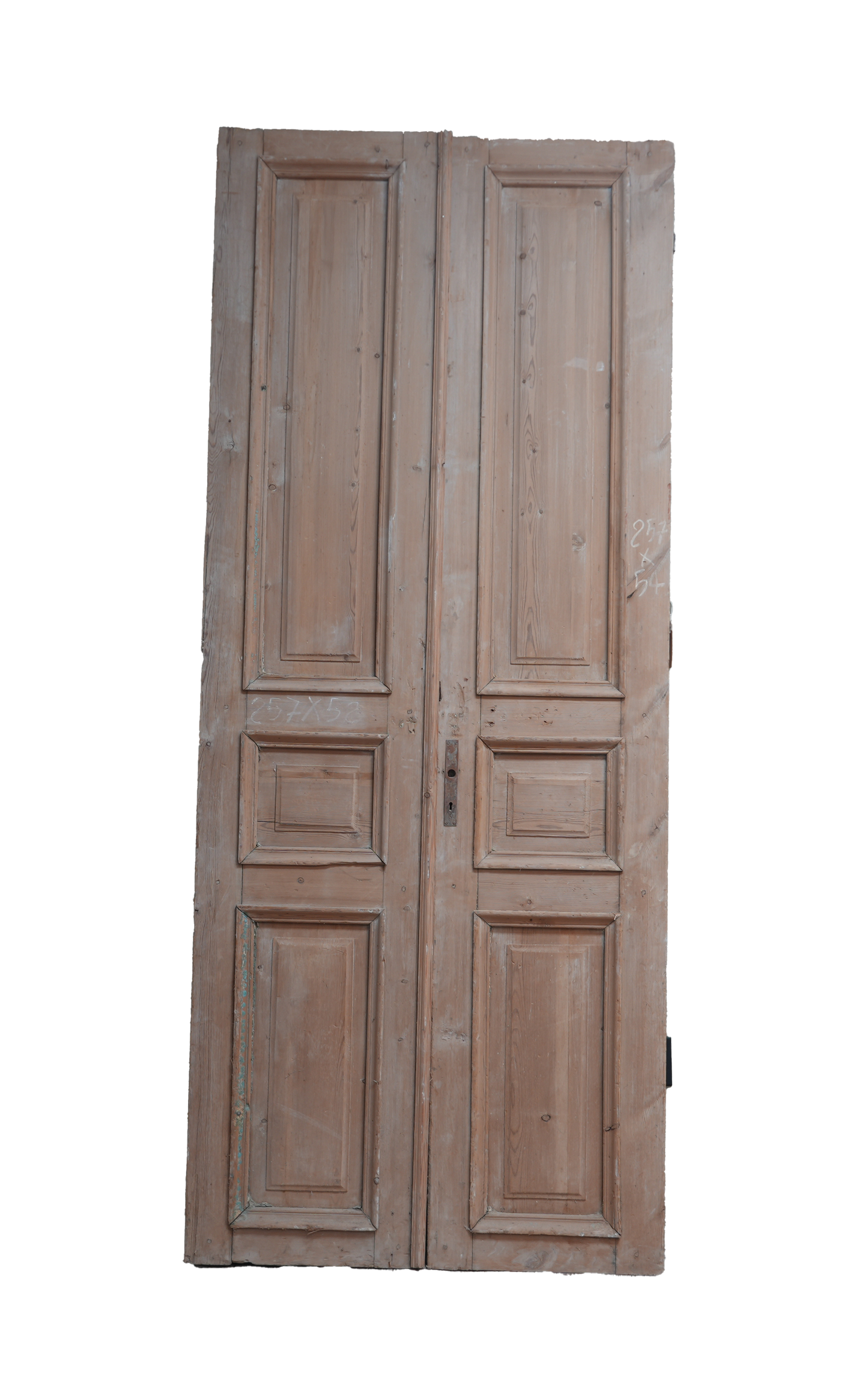 Three Raised Panel Antique French Door AG252