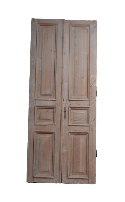 Three Raised Panel Antique French Door AG252