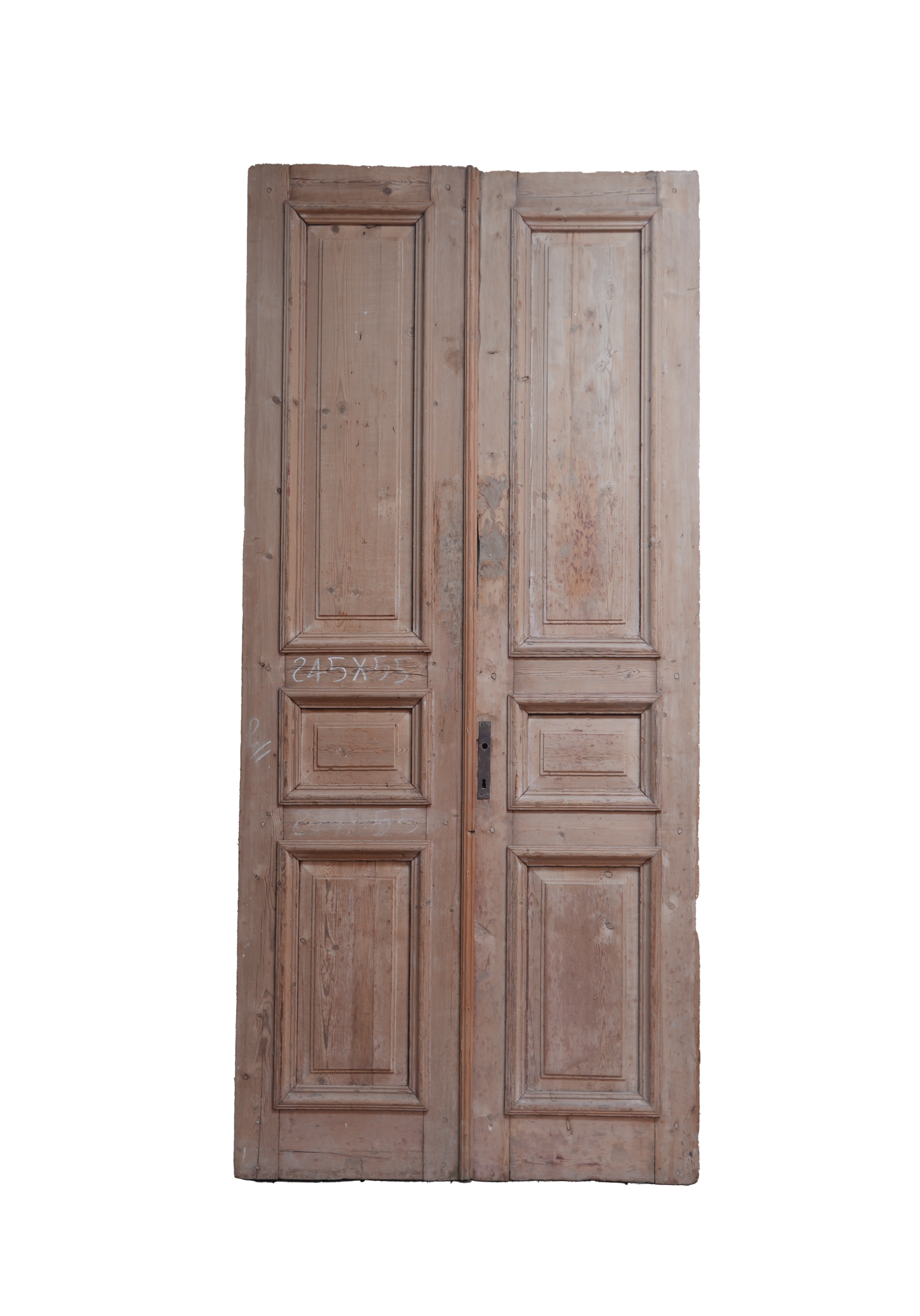 Three Raised Panel French Antique Door AG276