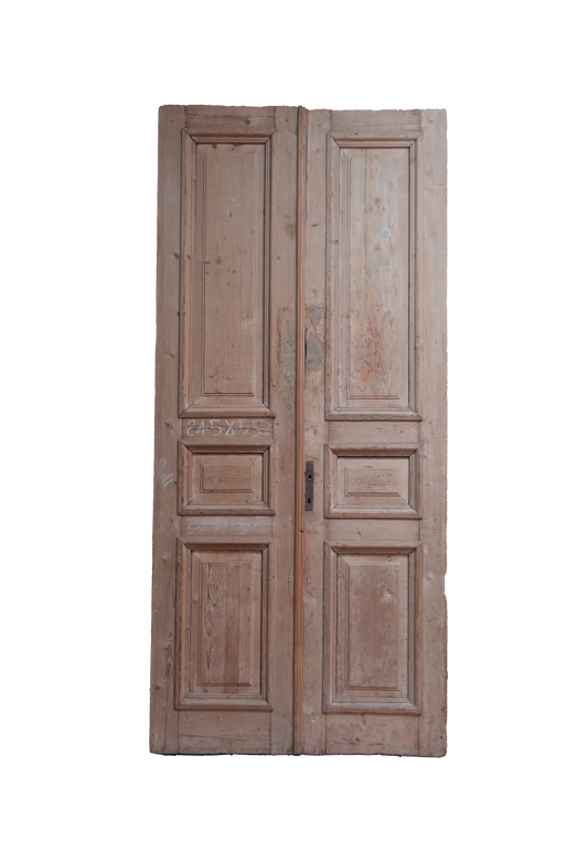 Three Raised Panel French Antique Door AG276