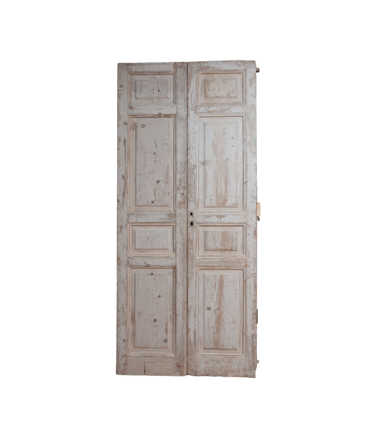 French Inset Four Panel Antique Door AG351