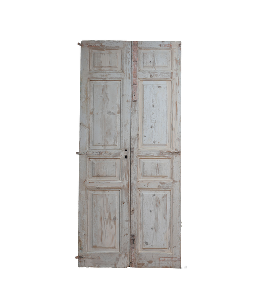 French Inset Four Panel Antique Door AG351