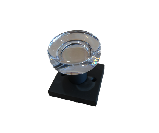 Baldwin Glass Round Flat Dummy Knob ZZ032